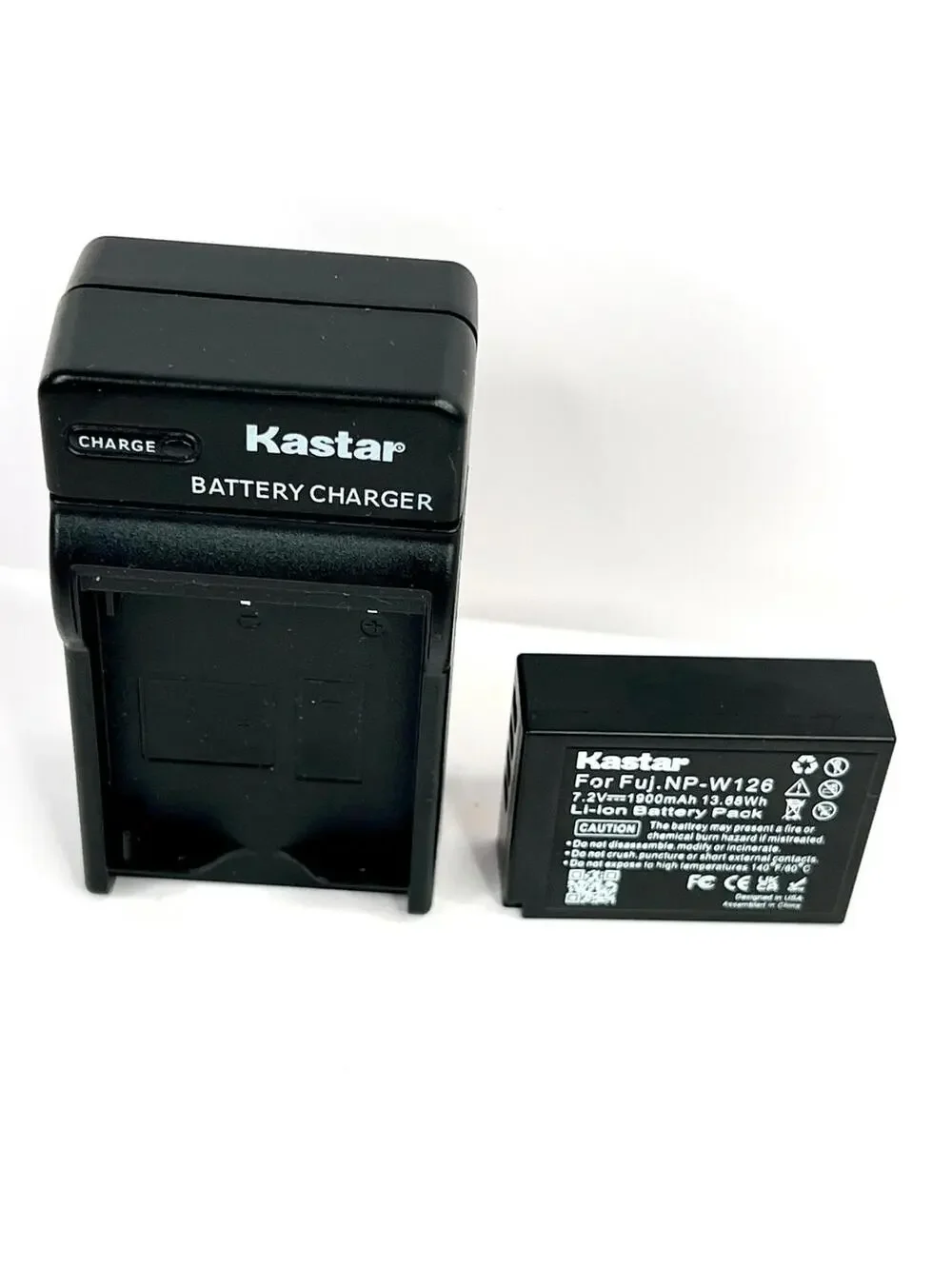 Kastar Fujifilm NP-W126 Battery and Wall Charger for Fujifilm NP-W126